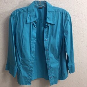 Van Heusen Turquoise Blue Shirt Medium
